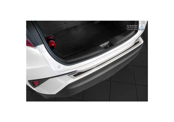 Protector Paragolpes Acero Inoxidable Toyota C-hr 2016- Cromado/look Carbono Negro