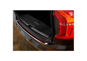Protector Paragolpes Acero Inoxidable Volvo Xc90 2015- Cromado/look Carbono Rojo-negro