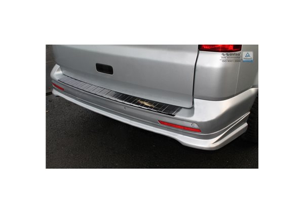 Protector Paragolpes Acero Inoxidable Vw Transporter T5 2003-2015 (alle) & T6 2015- (met Achterdeuren) 'ribs' 