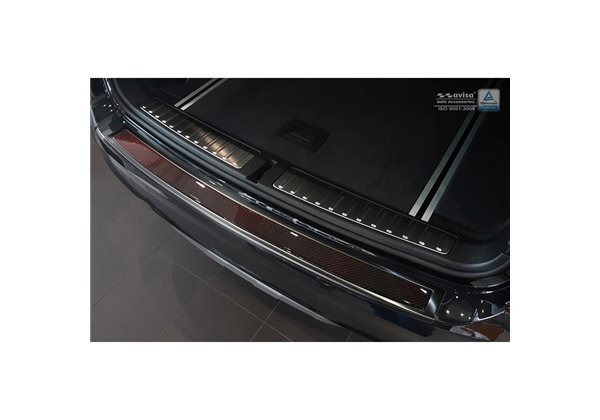 Protector Paragolpes Acero Inoxidable Bmw X3 F25 2014-2017 Negro/look Carbono Rojo-negro