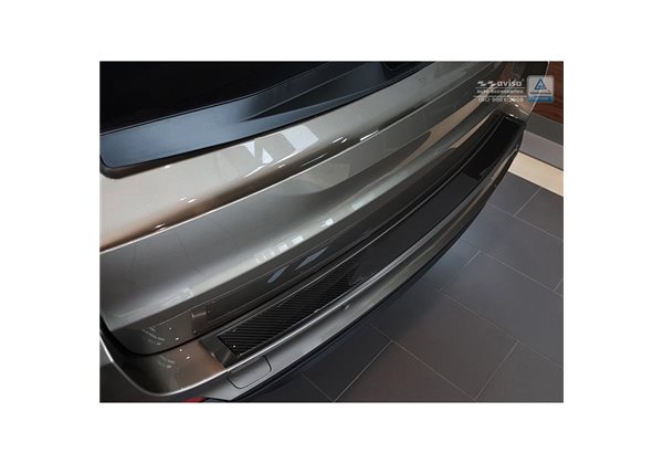 Protector Paragolpes Acero Inoxidable Bmw X5 (f15) 2013-2018 Negro/look Carbono Negro