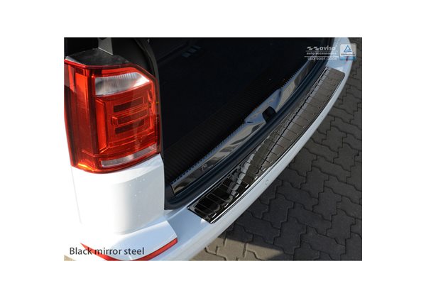 Protector Paragolpes Acero Inoxidable Volkswagen Transporter T6 2015- (met Achterklep) 'ribs' 