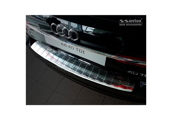 Protector Paragolpes Acero Inoxidable Audi A6 (c8) Avant 2018- 'ribs' 