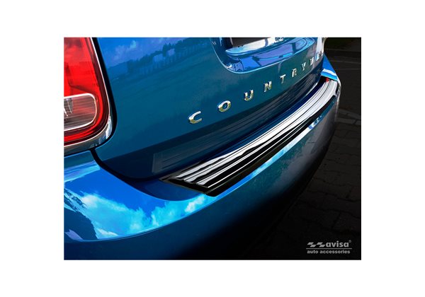 Protector Paragolpes Acero Inoxidable Mini Countryman F60 2016- 'ribs'/flag/lines 