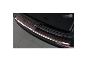 Protector Paragolpes Acero Inoxidable Audi Q5 2008-2016 Cromado/look Carbono Rojo-negro