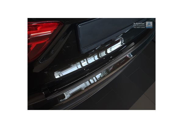 Protector Paragolpes Acero Inoxidable Bmw X6 F16 2014- Negro/look Carbono Negro