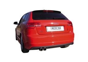 Escape Inoxcar para Audi S3 8P Sportback 2.0TFSi (265pk) 2008- 2x80mm 