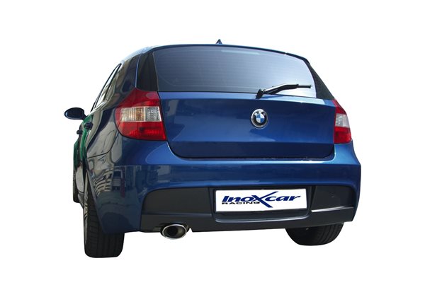 Escape Inoxcar para BMW 1-Serie E87 120D 2004- 120x80mm Oblique 