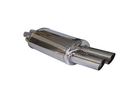 Escape Inoxcar para BMW 3-Serie E46 320D 1999- 2x80mm Racing 