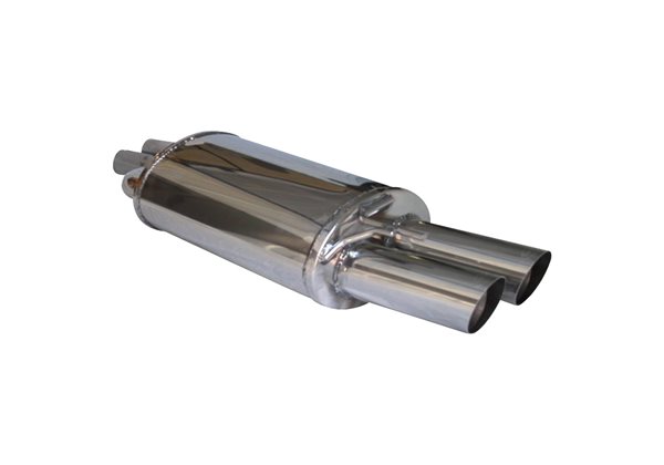 Escape Inoxcar para BMW 3-Serie E46 320D 1999- 2x80mm Racing 