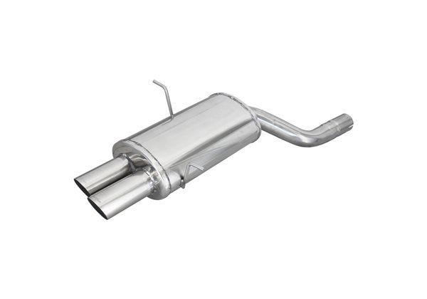 Escape Inoxcar para BMW 3-Serie E46 323i/Ci/Xi 1998- 2x80mm Racing 