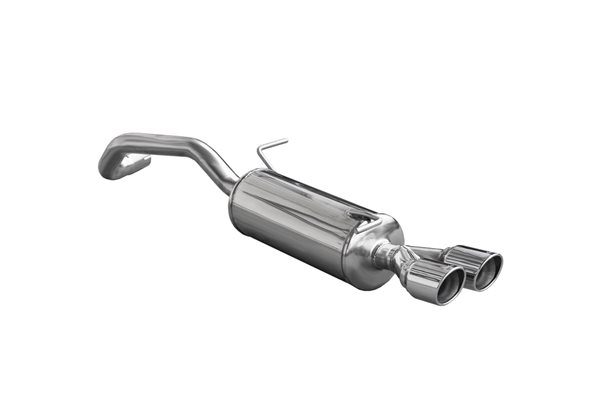 Escape Inoxcar para Audi A1 1.4TFSi (122pk) 2011- 2x80mm X-Race 