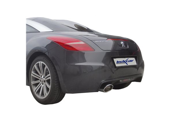 Escape Inoxcar para Peugeot RCZ 1.6THP (200pk) 2010- 150x105mm Oblique 