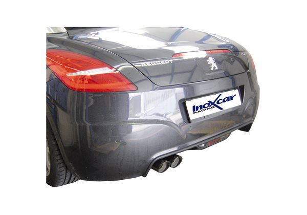 Escape Inoxcar para Peugeot RCZ 1.6THP (200pk) 2010- 2x80mm Racing 