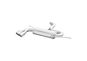 Escape Inoxcar para Volkswagen Golf V 2.0 16V TFSI GTI 200pk-230pk 2004- Ø 65 2x80mm X-Race 