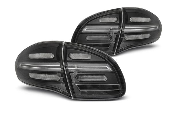 Juego De Pilotos Traseros Led Dinamicos Porsche Cayenne 10-15 Negro Cristal