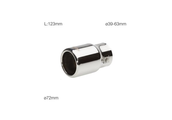 Cola Escape Sr Redondo Acero Inoxidable