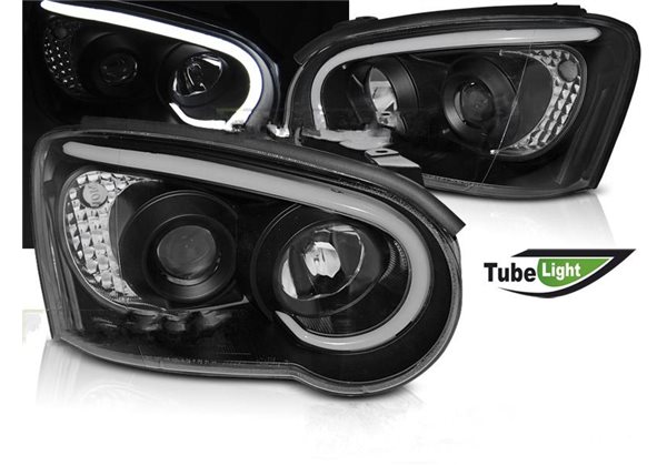 Juego De Faros Delanteros Subaru Impreza Ii Gd 03-05 Tube Light Black
