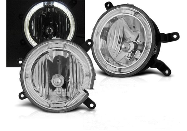 Antinieblas Ford Mustang 04-09 Angel Eyes Chrome