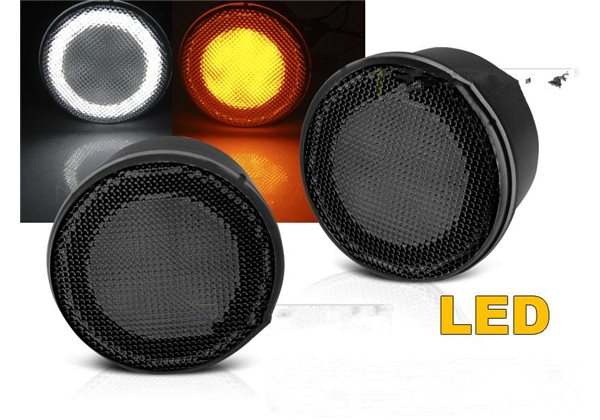 Intermitentes Chrysler Jeep Wrangler Jk 07-18 Led Smoke
