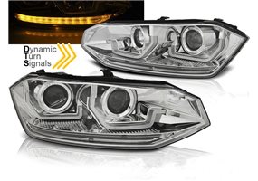 Juego De Faros Delanteros Vw Polo Vi 2g 2017- Seq Led Chrome