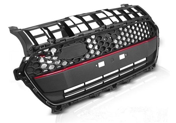 Calandra Deportiva Suzuki Swift Vi 17- Black Red Line Sport Style