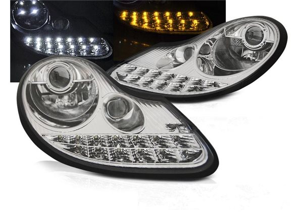 Juego De Faros Delanteros Porsche Boxster 96-04 /911 996
