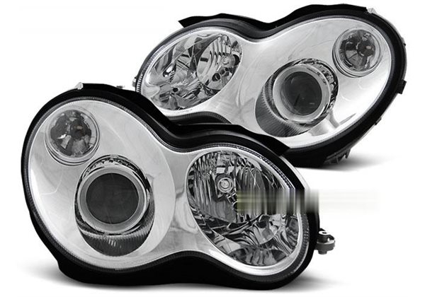 Juego De Faros Delanteros Mercedes W203 C-klasa 07.00-03.04