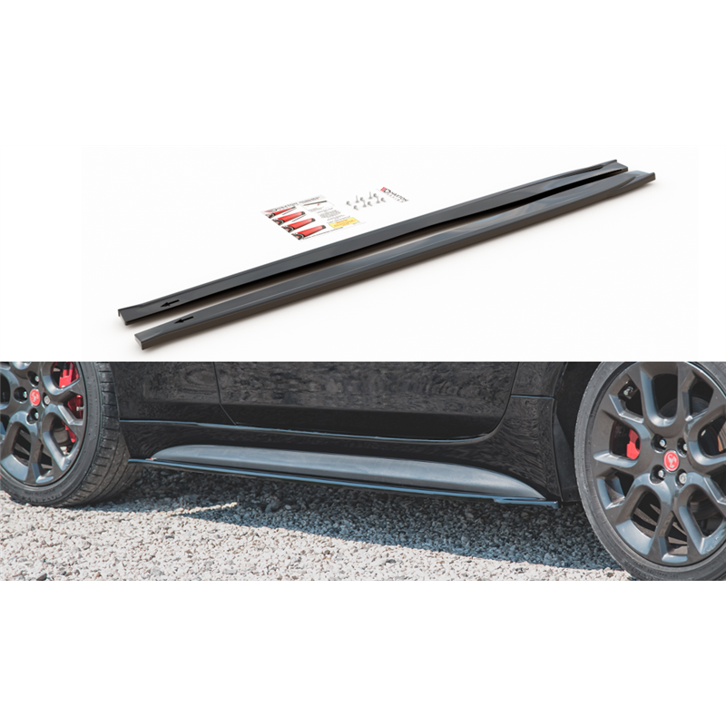 Añadidos taloneras Fiat 124 Spider Abarth Maxtondesign