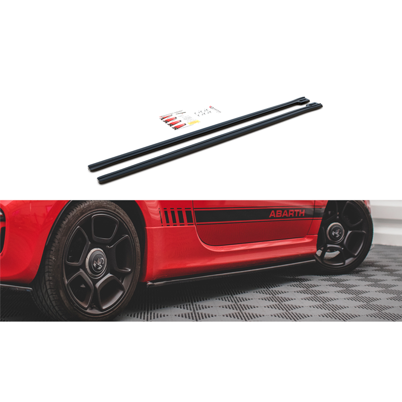 Añadidos taloneras Fiat 500 Abarth Mk1 Facelift Maxtondesign