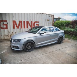 Añadidos taloneras V.2 Audi S3 / A3 S-line Sedan 8v Facelift Maxtondesign