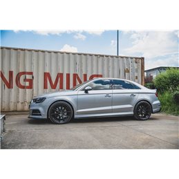 Añadidos taloneras V.2 Audi S3 / A3 S-line Sedan 8v Facelift Maxtondesign