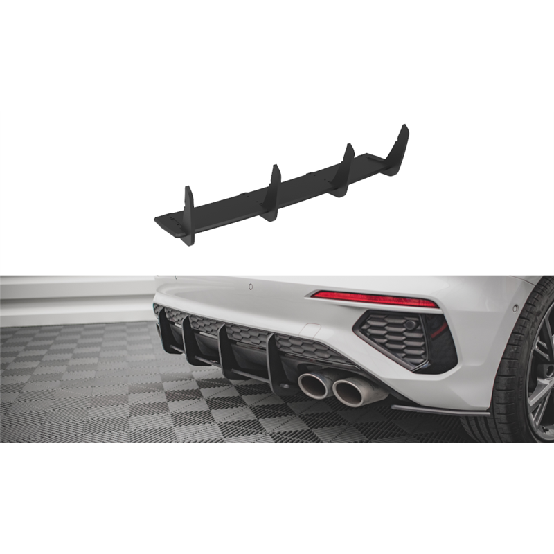 Añadido difusor Audi S3 Sportback 8y Maxtondesign