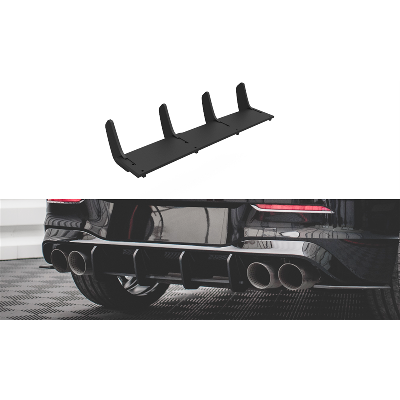Añadido difusor Volkswagen Golf R Mk8 Maxtondesign