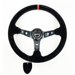 Volante desplazado mod. track piel vuelta brazos carbon look occ motorsport