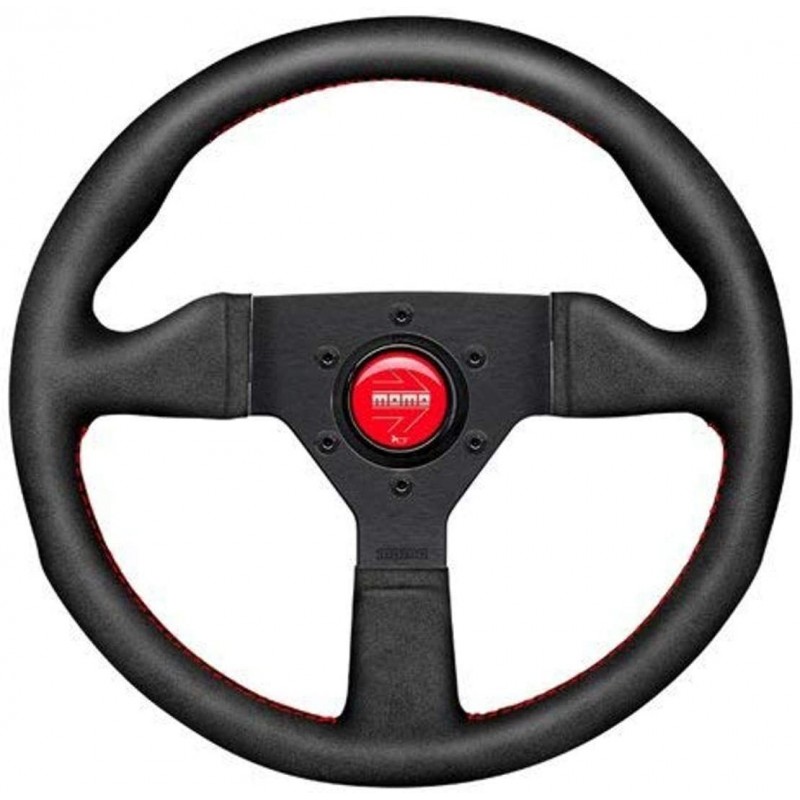 Volante momo montecarlo 35 negro/rd