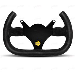 Volante momo 290mm piel vuelta negro mod.101