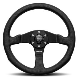 Volante momo competition 350 mm cuero negro