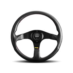 Volante momo tuner 350 mm piel negra
