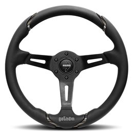 Volante momo gotham 350 mm piel negra