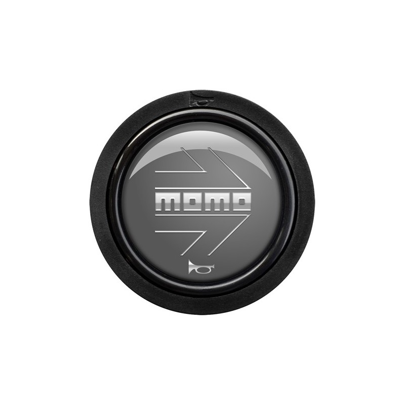 Pack 10 pulsador momo arrow logo brillante antracita cromado 2cc r