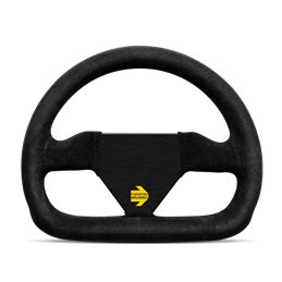 Volante momo 260mm piel vuelta negro mod.12