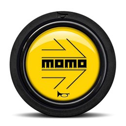 Pack 10 pulsador momo arrow logo pulido amarillo negro 2cc f