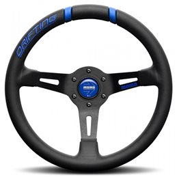 Volante momo drifting 330 negro-azul