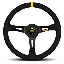 Volante momo 350 mm alcantara negro mod.08