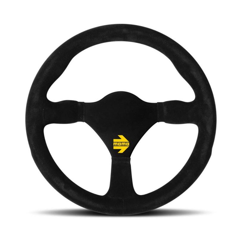 Volante momo 260mm piel vuelta negro mod.26