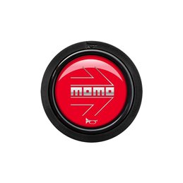 Pack 10 pulsador momo arrow logo brillante rojo cromado 2cc f