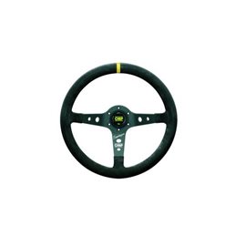 Volante omp corsica superleggero:suede piel 350mm oval: 30x28mm negro/negro