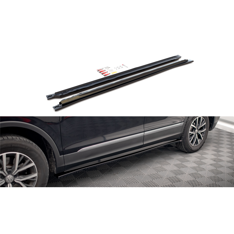 Añadidos Taloneras Laterales Volkswagen Tiguan Allspace Mk2 2015 - 2020 Maxtondesign