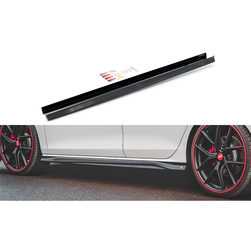 Añadidos Taloneras Laterales Volkswagen Golf 8 Gti 2020 - Volkswagen Golf 8 Gti Clubsport 2020 - Maxtondesign